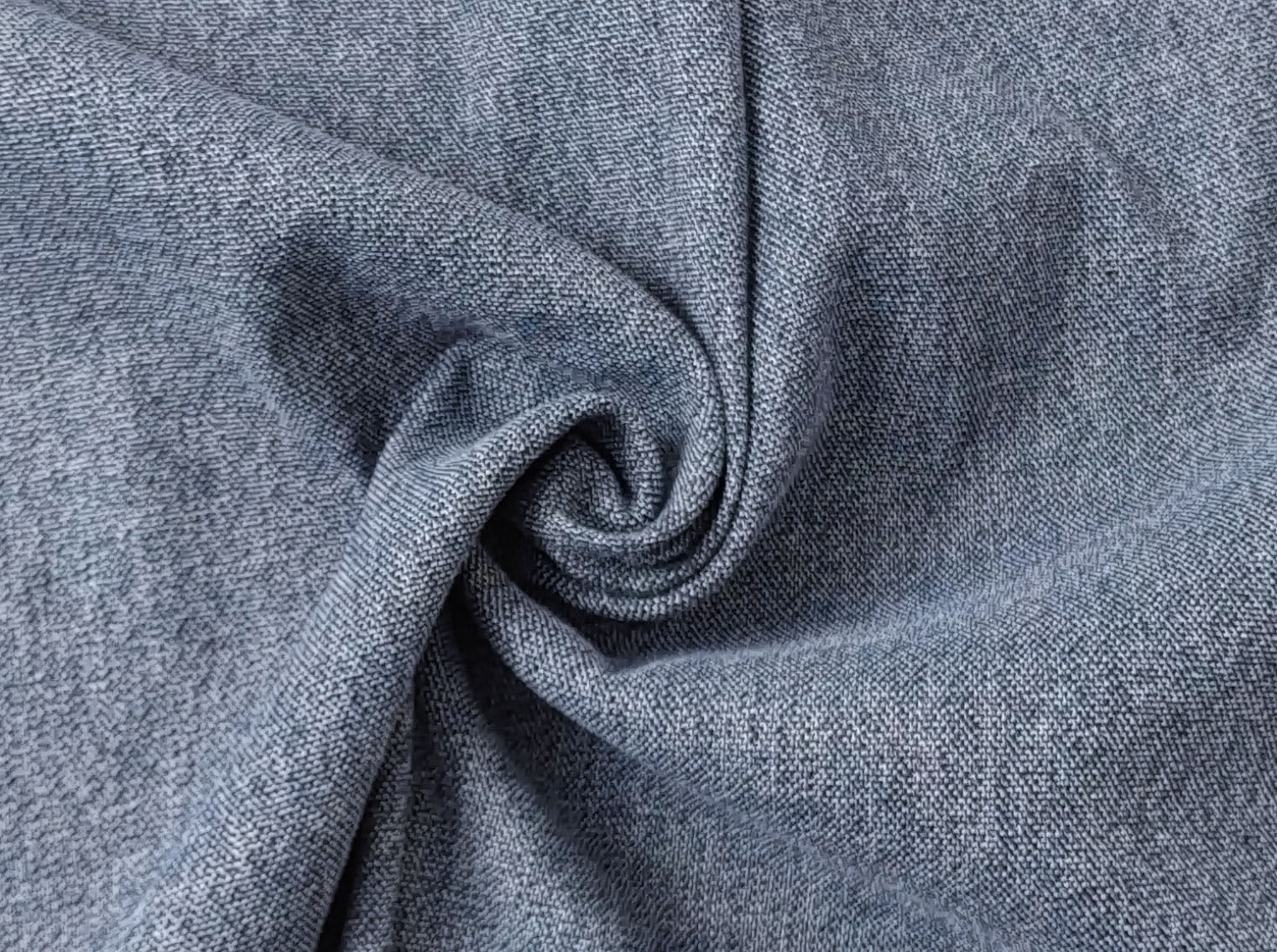 Linen Cotton Ramie Stretch Twill Chambray Fabric 4310 4311 - The Linen Lab - Blue