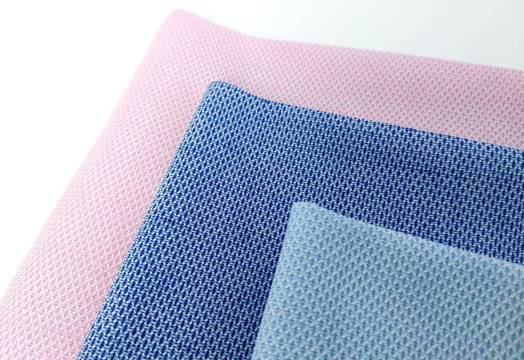 Linen Cotton Rhombus Shape Fabric - Special V-Heald 4350 4349 4348 4347 - The Linen Lab - Pink