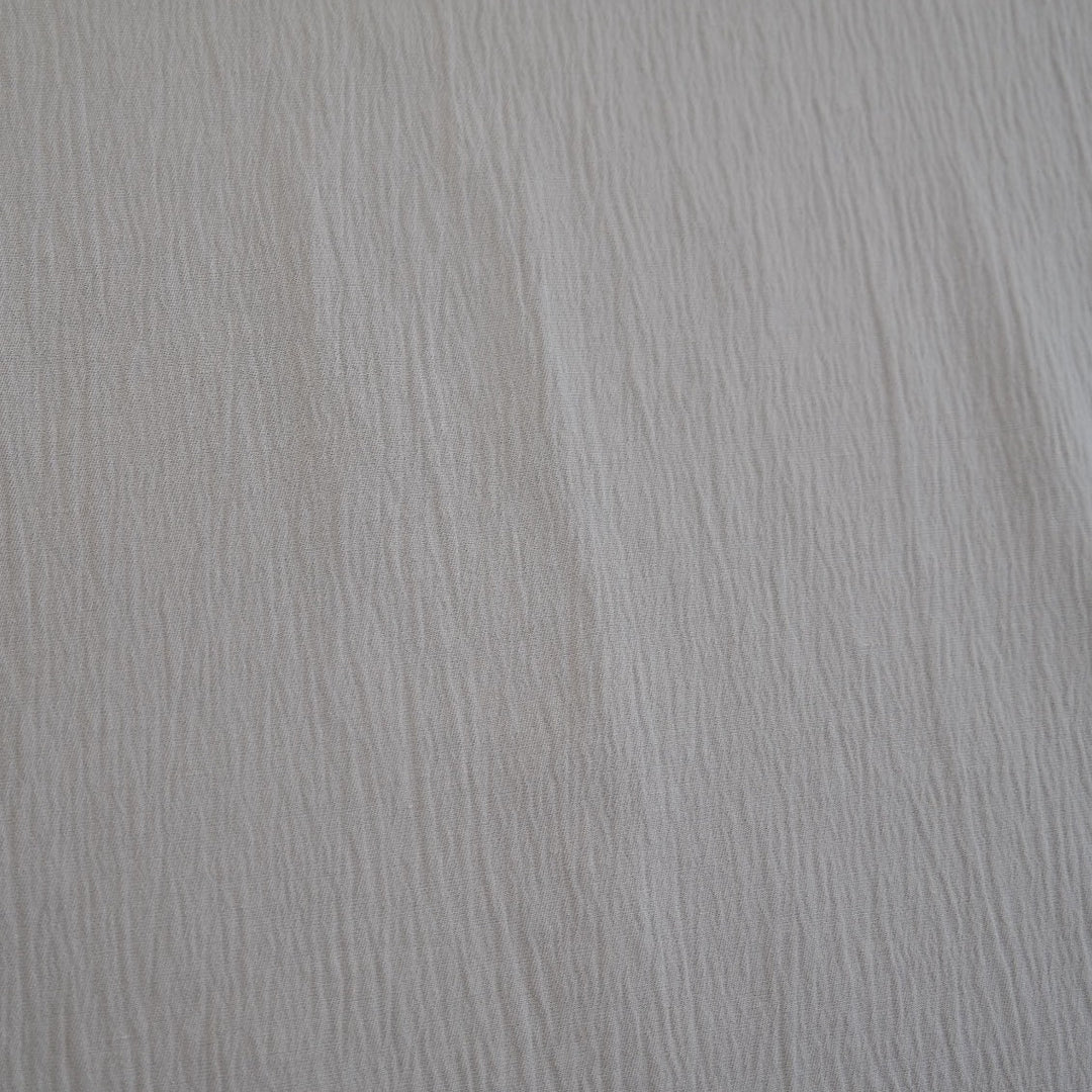 Linen Cotton Span Stretch Fabric with Wrinkle Effect 1652 - The Linen Lab - Beige 1652