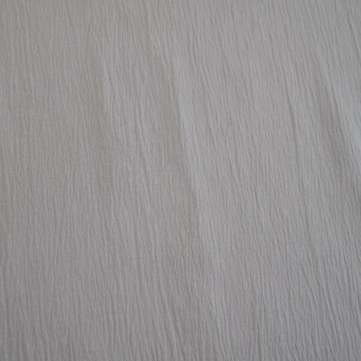 Linen Cotton Span Stretch Fabric with Wrinkle Effect 1652 - The Linen Lab - Beige 1652