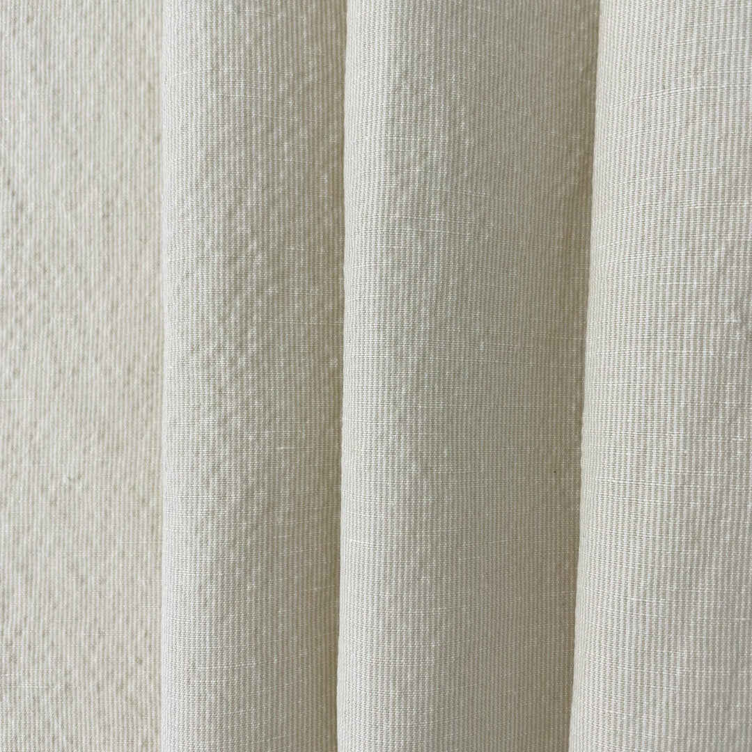 Linen Cotton Stripe Fabric 7087 7088 - The Linen Lab - 7087 BEIGE