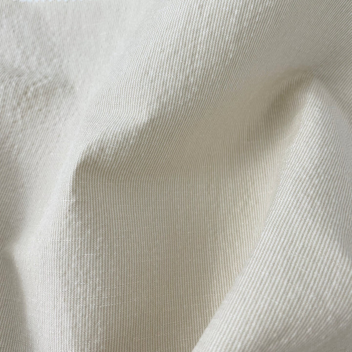 Linen Cotton Stripe Fabric 7087 7088 - The Linen Lab - 7087 BEIGE