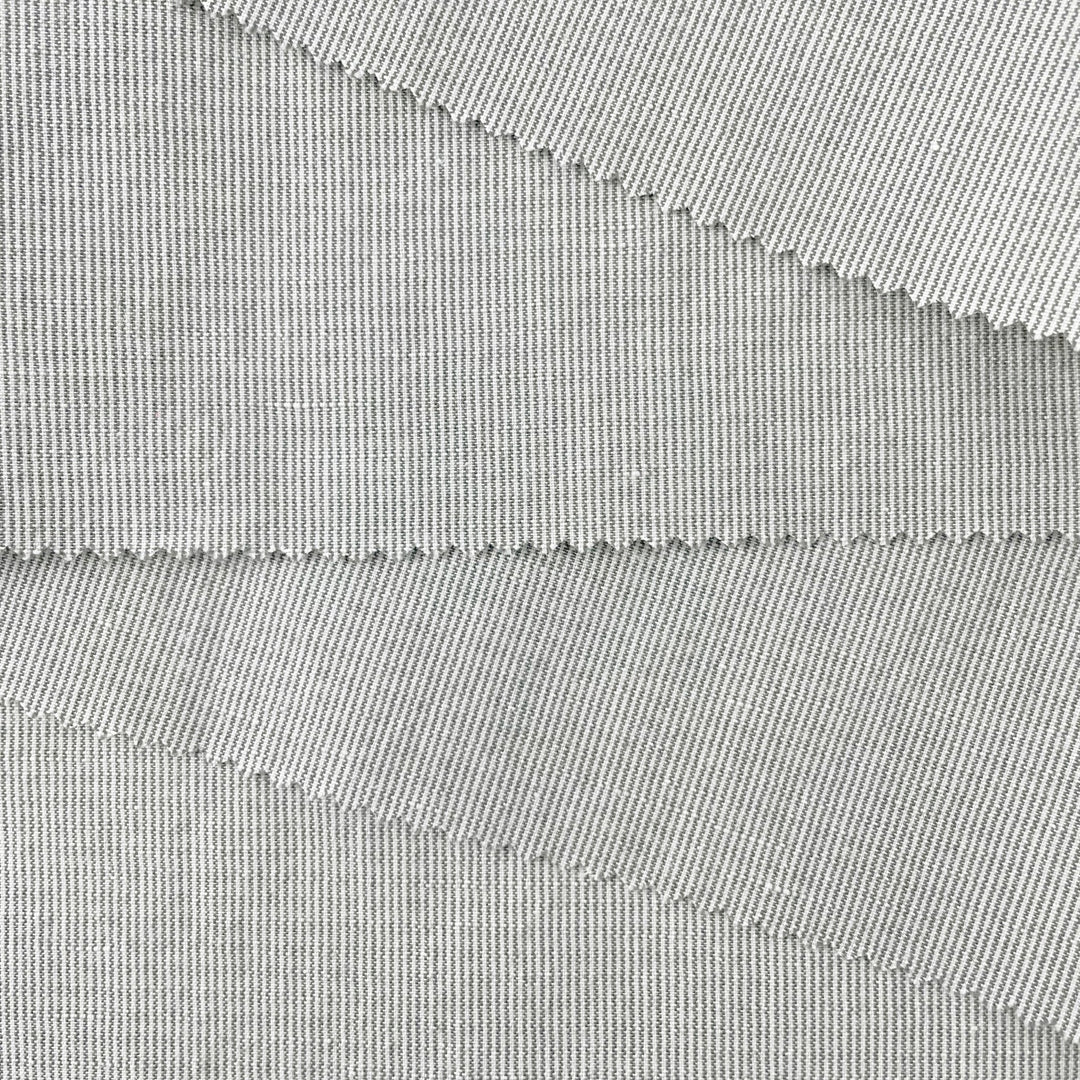 Linen Cotton Stripe Fabric 7087 7088 - The Linen Lab - 7087 BEIGE