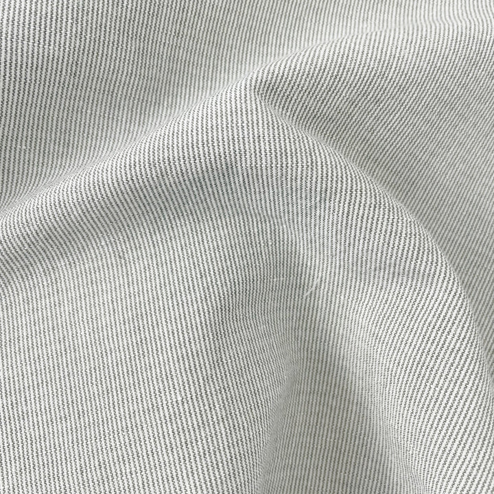 Linen Cotton Stripe Fabric 7087 7088 - The Linen Lab - 7087 BEIGE