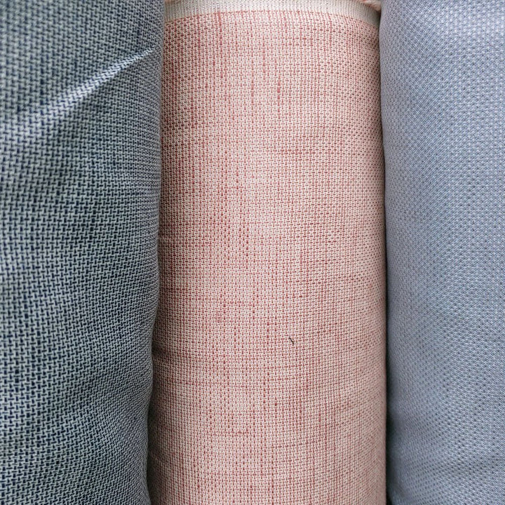 Linen Cotton Tweed Chambray Fabric (3732 3763 3736) - The Linen Lab - blue