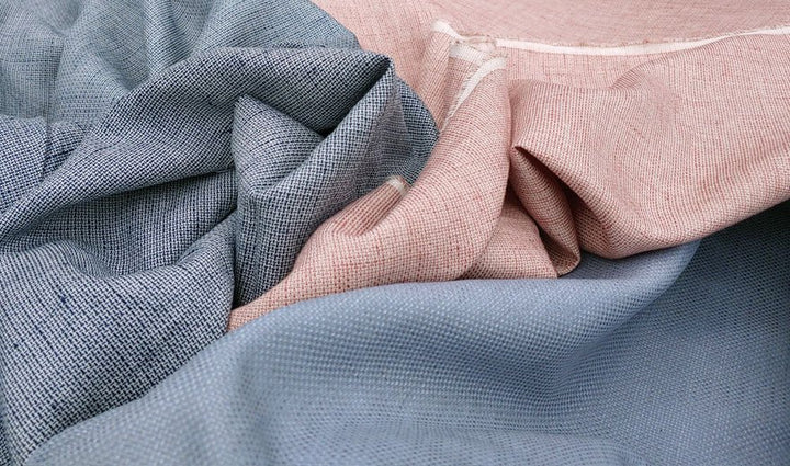 Linen Cotton Tweed Chambray Fabric (3732 3763 3736) - The Linen Lab - navy