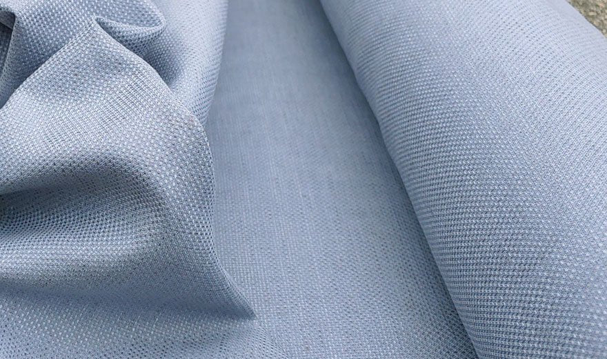 Linen Cotton Tweed Chambray Fabric (3732 3763 3736) - The Linen Lab - red