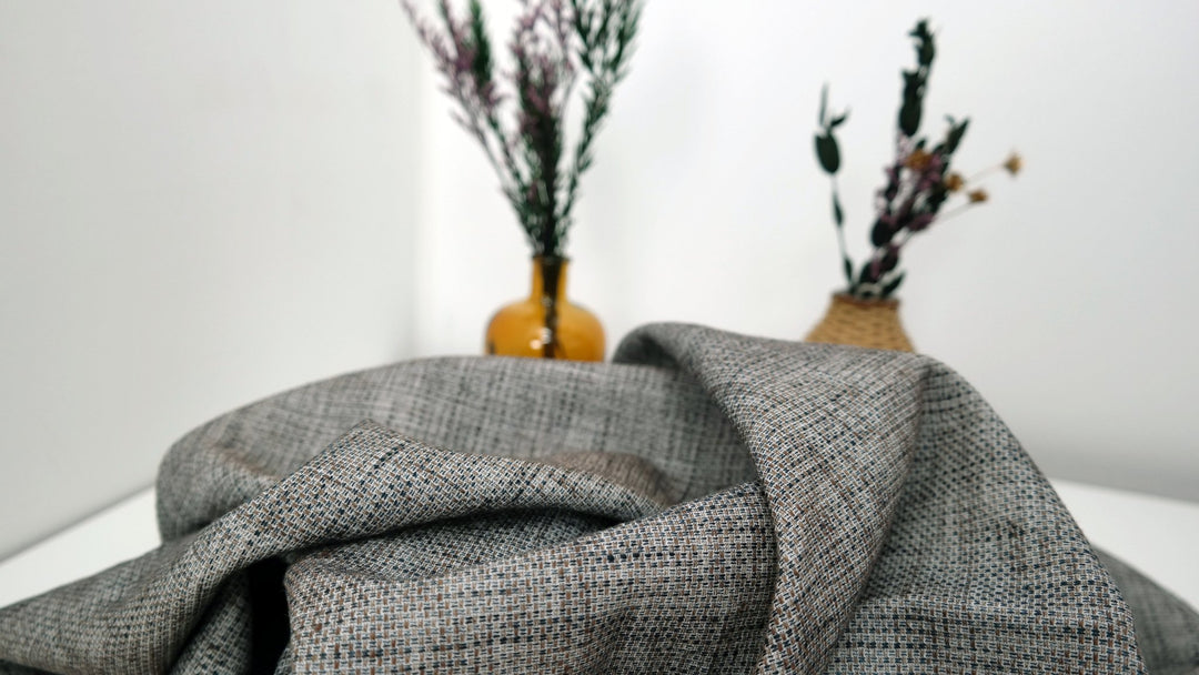 Linen Cotton Tweed Fabric (6203) - The Linen Lab -