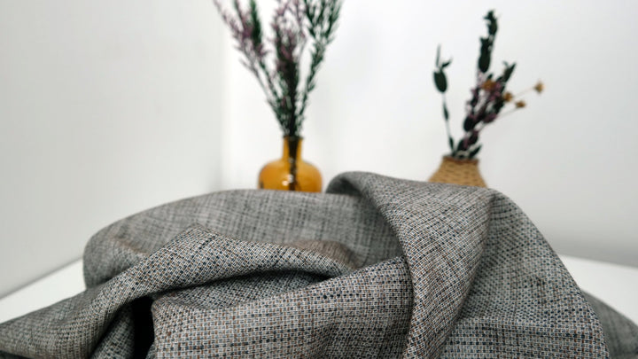Linen Cotton Tweed Fabric (6203) - The Linen Lab -