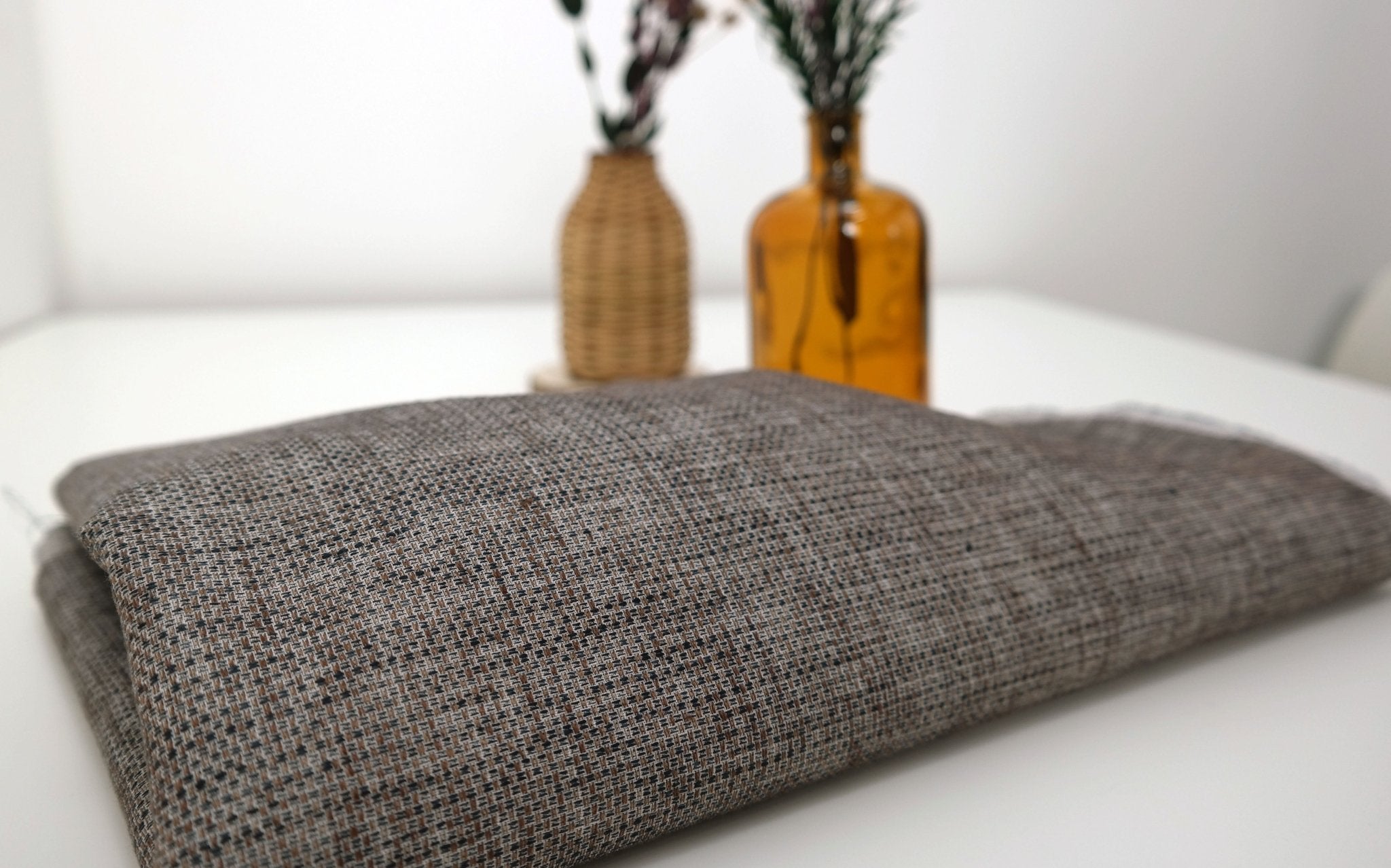 Linen Cotton Tweed Fabric (6203) - The Linen Lab -