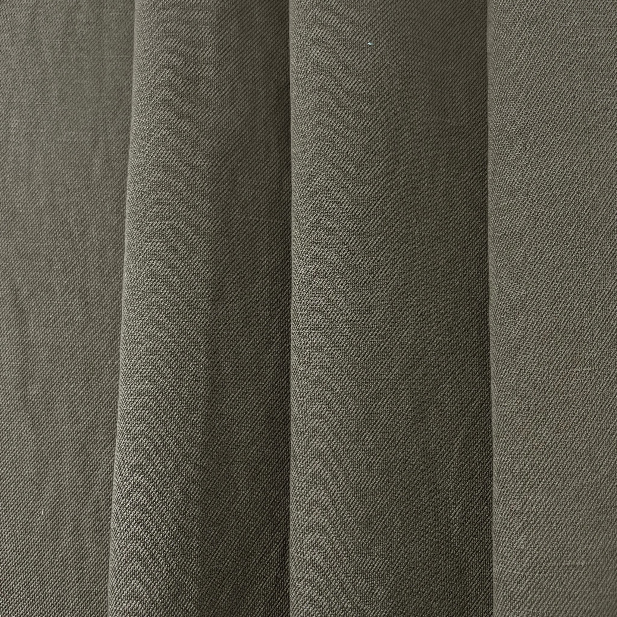Linen Cotton Twill Fabric 7157 6943 - The Linen Lab - 6943 KHAKI