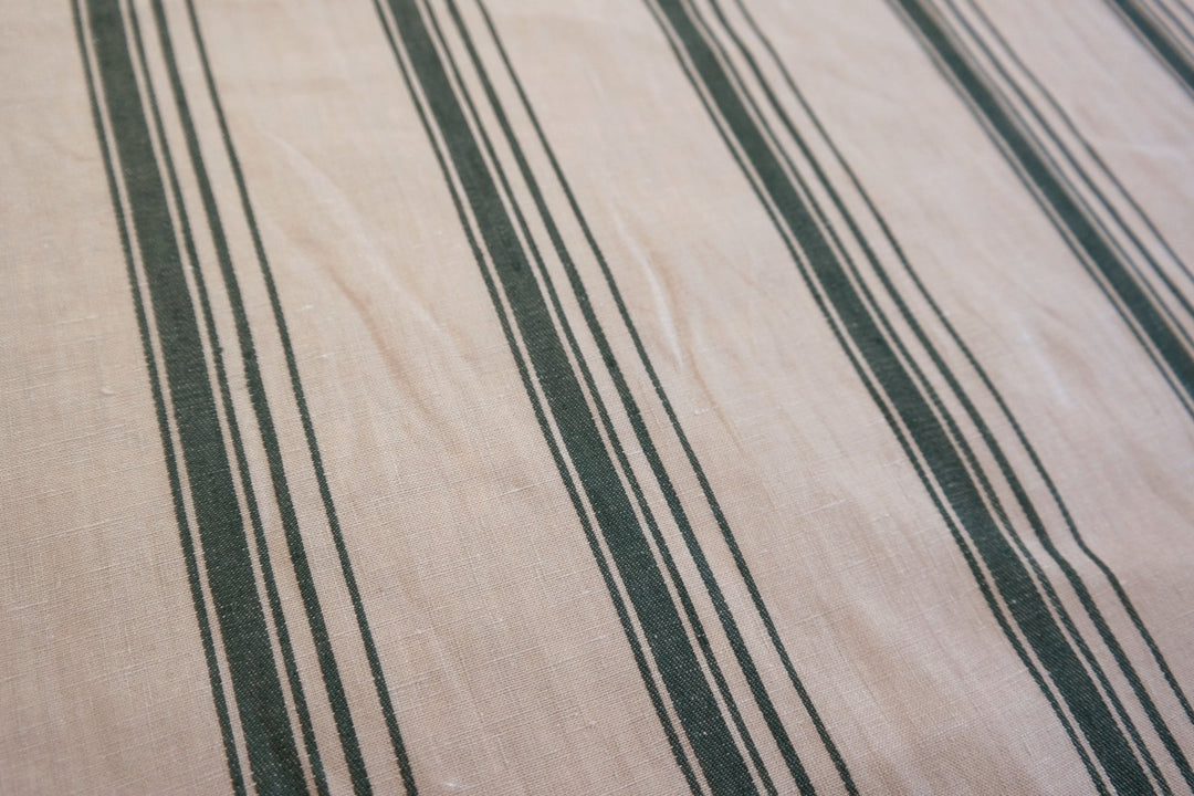 Linen Dobby Vintage Stripe Fabric (4707 6288 7116) - The Linen Lab - Navy