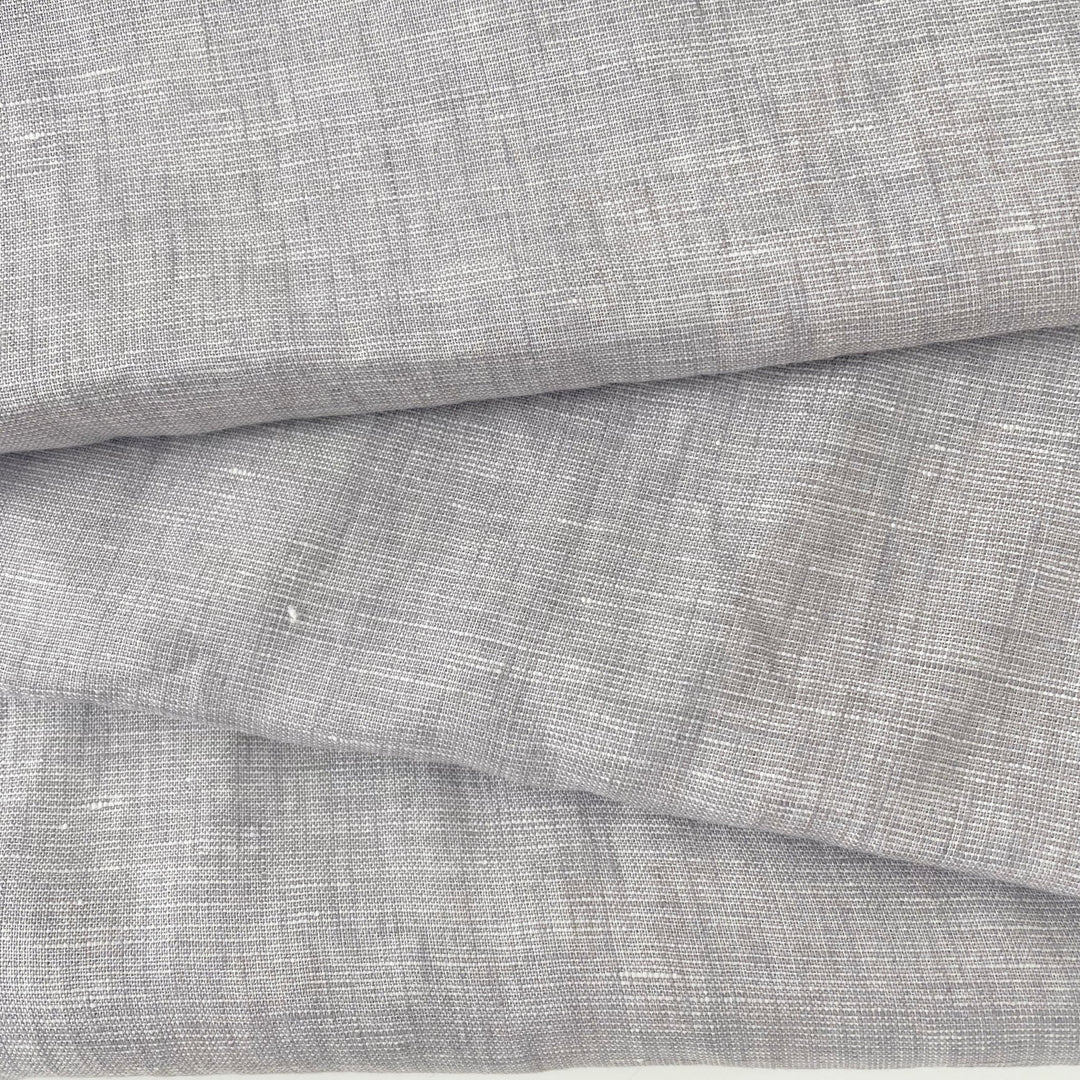 Linen Dot Shape Fabric 4613 6608 - The Linen Lab - Brown