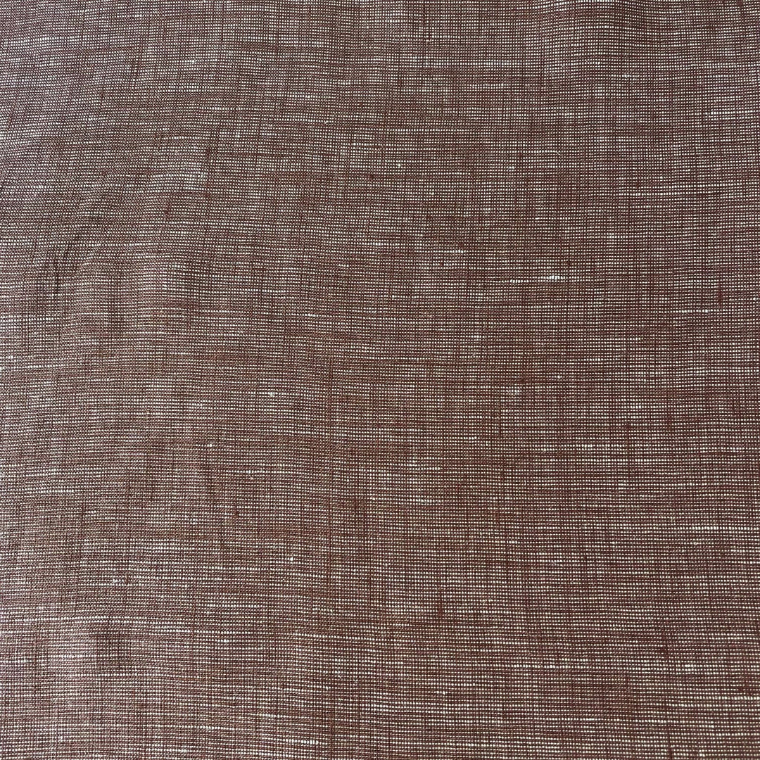 Linen Dot Shape Fabric 4613 6608 - The Linen Lab - Brown