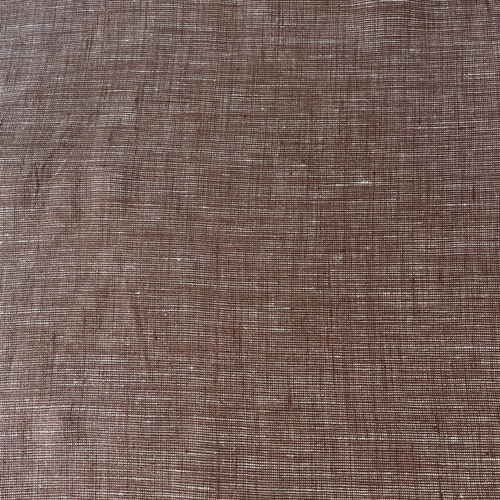 Linen Dot Shape Fabric 4613 6608 - The Linen Lab - Brown