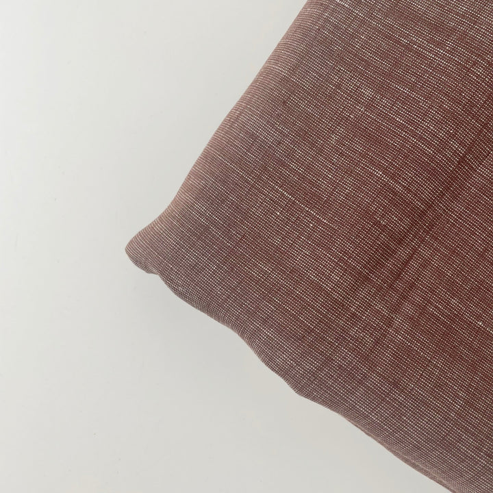 Linen Dot Shape Fabric 4613 6608 - The Linen Lab - Brown