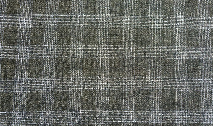 Linen Double Face Tweed Plaid Fabric (6004 6409 6410) - The Linen Lab - Yellow