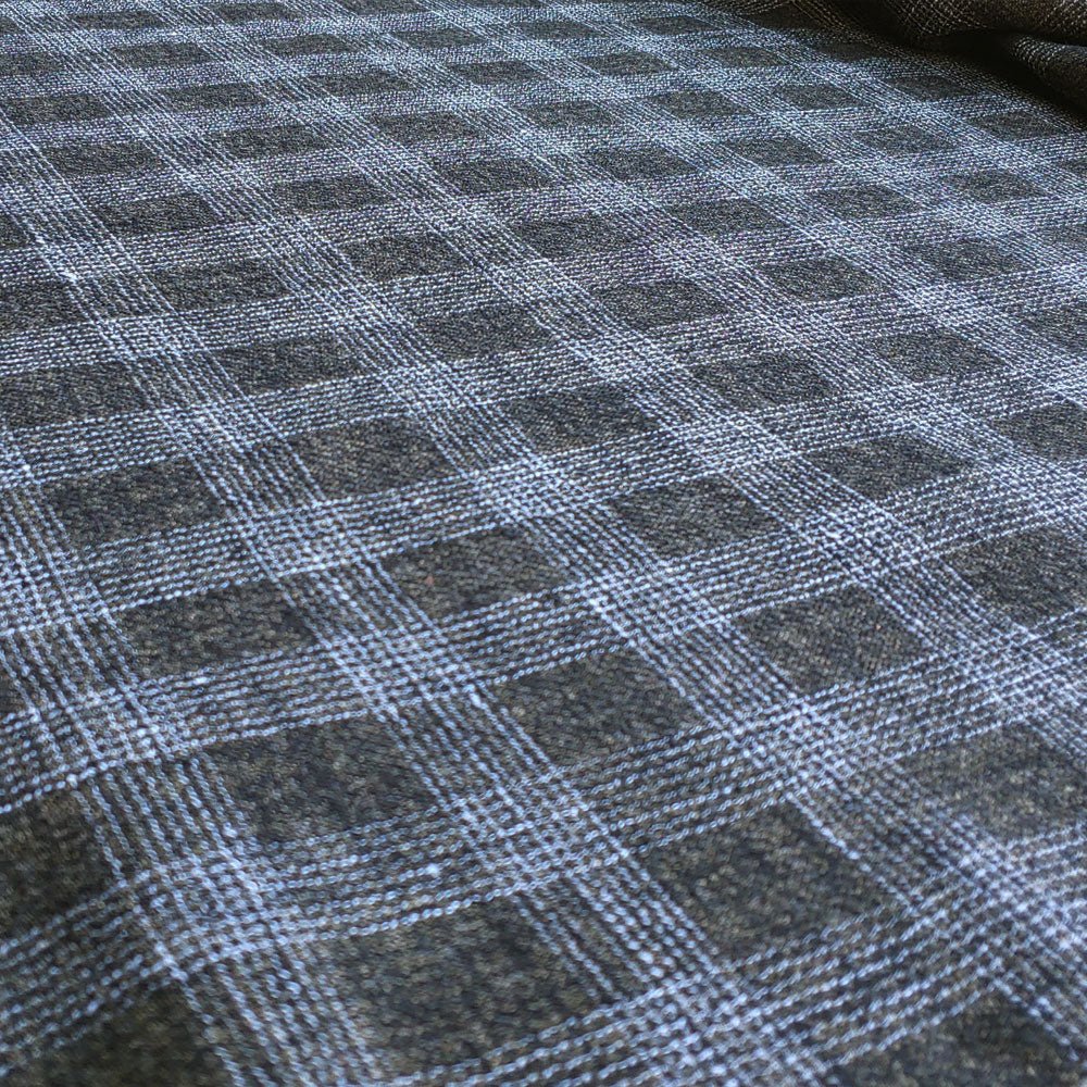 Linen Double Face Tweed Plaid Fabric (6004 6409 6410) - The Linen Lab - Yellow