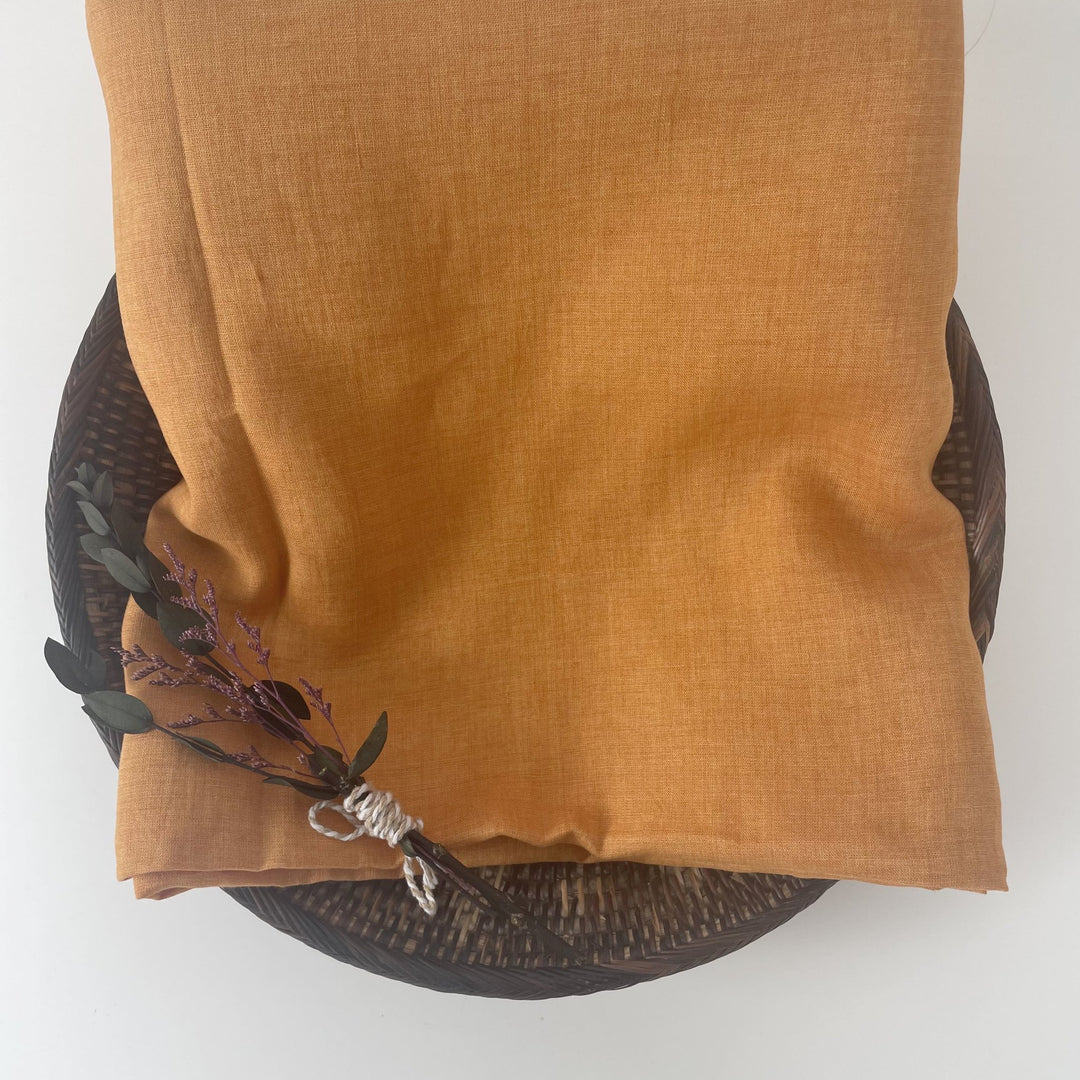 Linen Fabric Light Weight Soft Touch 21S 6132 7019 7018 6784 - The Linen Lab - Orange