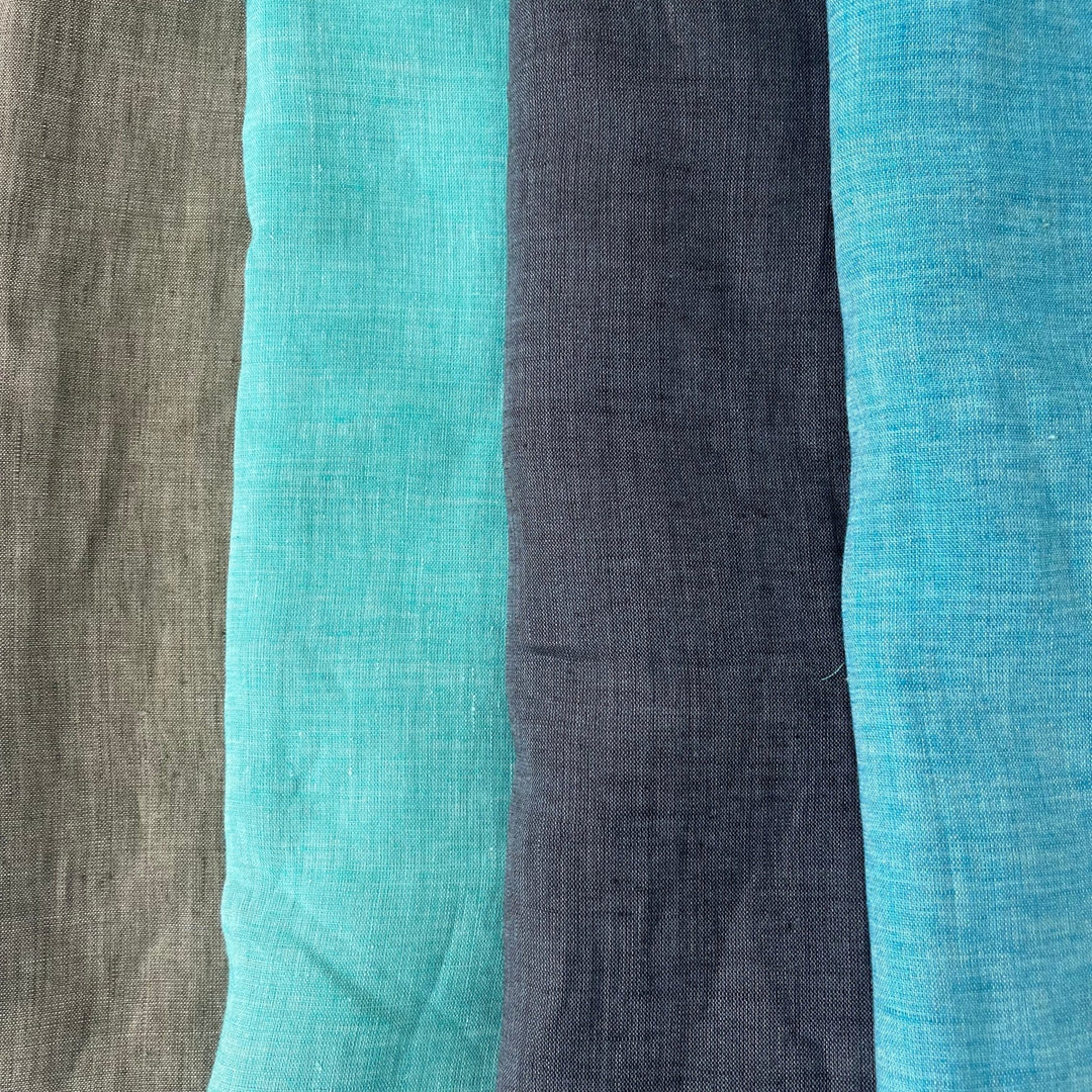 Linen Fabric Light Weight Soft Touch 21S 6591 7246 7041 7021 - The Linen Lab - Green