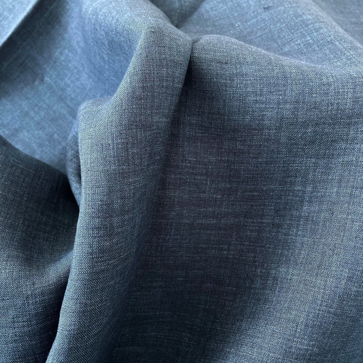 Linen Fabric Light Weight Soft Touch 21S 7115 7031 6785 6271 - The Linen Lab - Blue