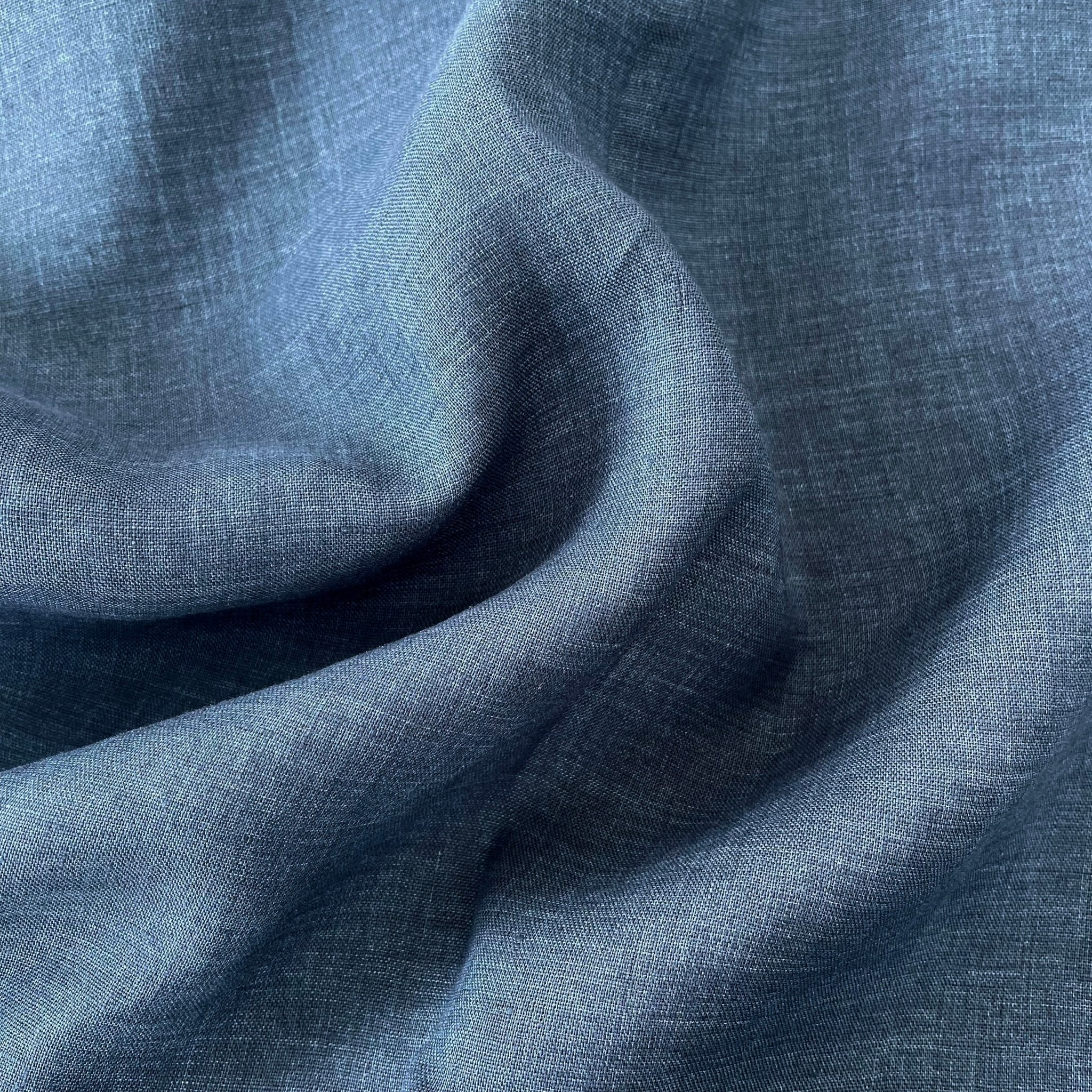 Linen Fabric Light Weight Soft Touch 21S 7115 7031 6785 6271 - The Linen Lab - Blue