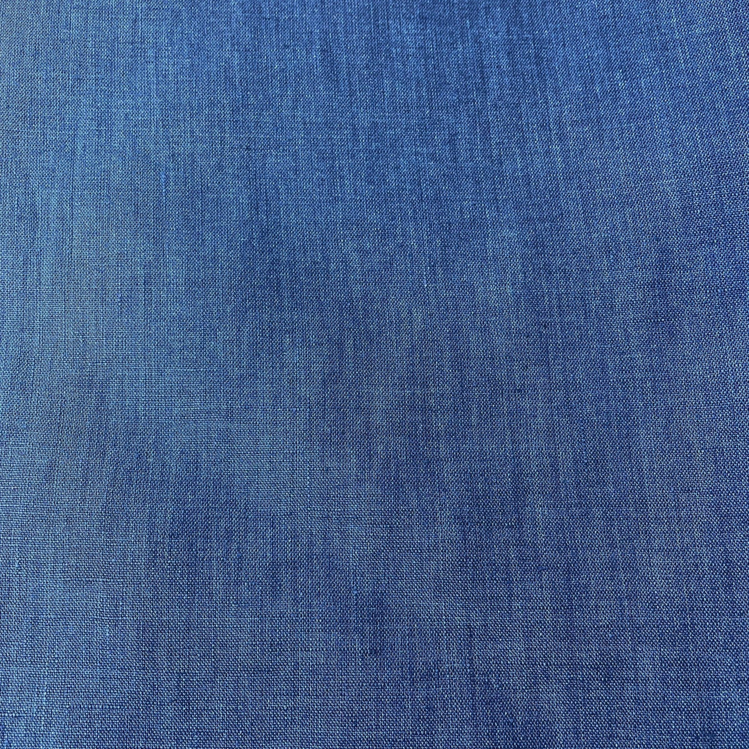 Linen Fabric Medium Weight Soft Touch 14S 6220 6600 6366 7369 - The Linen Lab - Blue