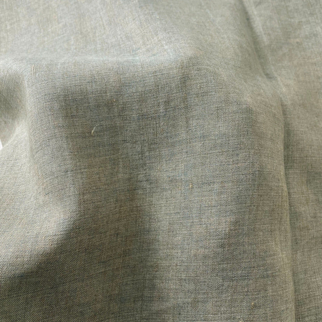Linen Fabric Medium Weight Soft Touch 14S 6220 6600 6366 7369 - The Linen Lab - Blue(light)