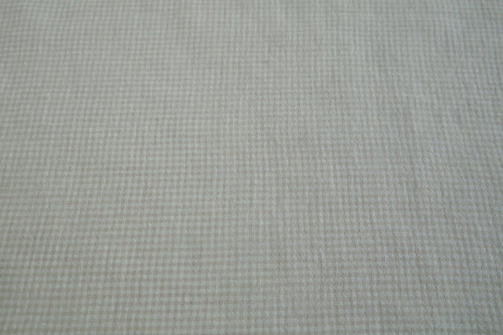 Linen Fabric Seersucker Gingham Check 7161 7235 - The Linen Lab - Beige 7161