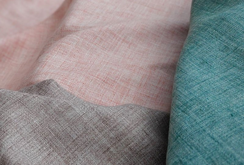 Linen French Melange Fabric Medium Weight 4248 4252 4245 - The Linen Lab - Red 4248