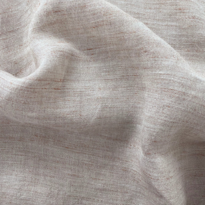 Linen French Melange Fabric Light Weight 6307 - The Linen Lab - Brown