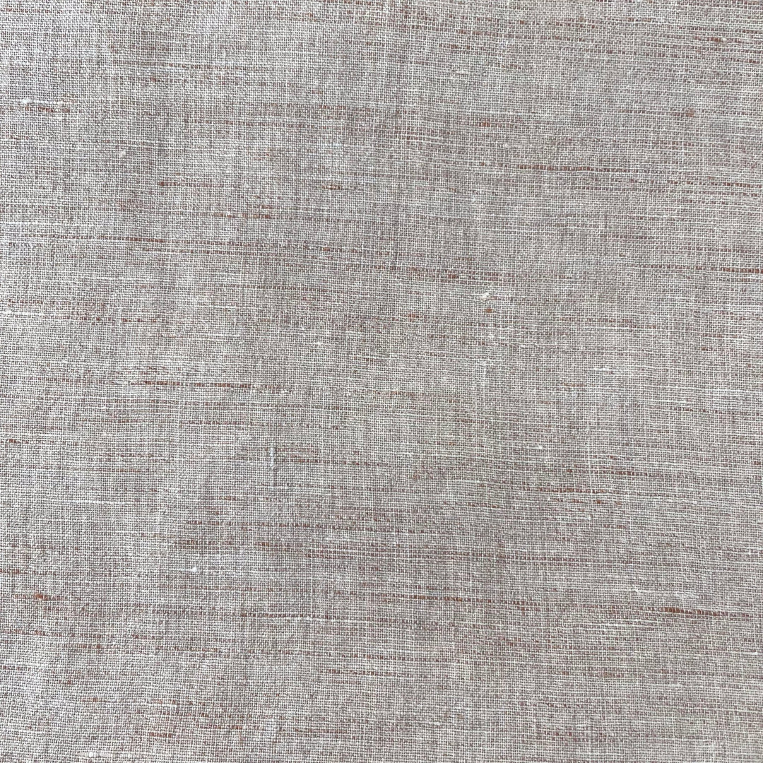 Linen French Melange Fabric Light Weight 6307 - The Linen Lab - Brown