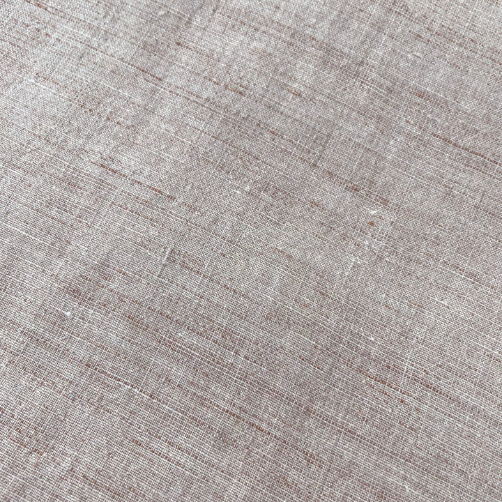 Linen French Melange Fabric Light Weight 6307 - The Linen Lab - Brown