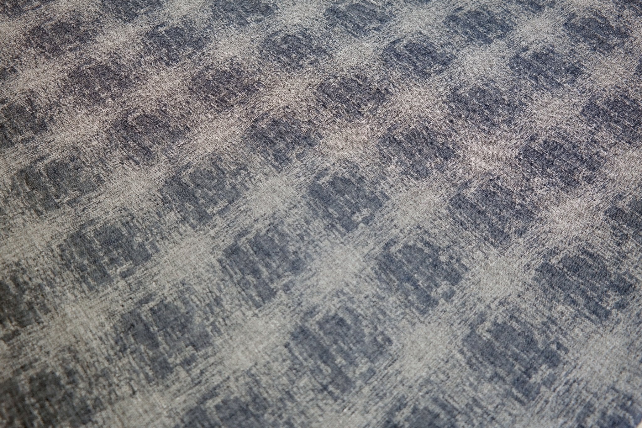 Linen Geometric Jacquard Fabric (6649) - The Linen Lab - Navy