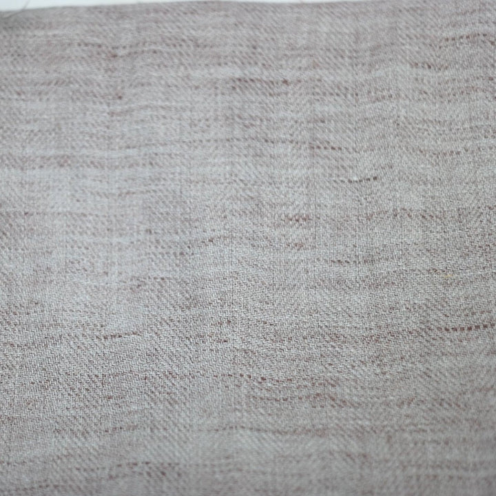 Linen Melange Fabric HBT Herringbone Twill (6706) - The Linen Lab - Beige