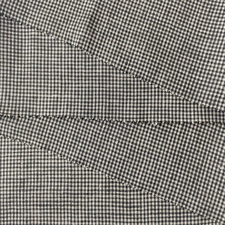 Linen Mini Gingham Check 6793 6794 - The Linen Lab - 6793 BLACK