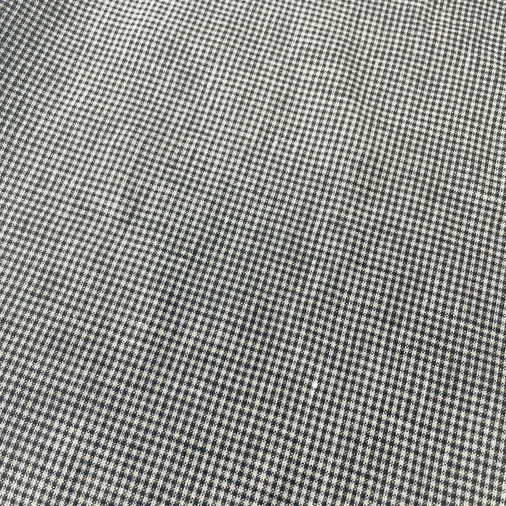 Linen Mini Gingham Check 6793 6794 - The Linen Lab - 6793 BLACK