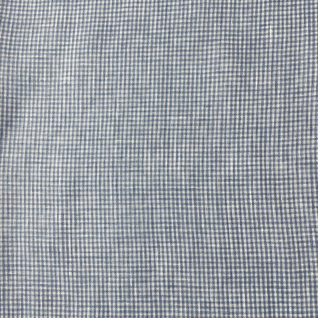 Linen Mini Gingham Check 6793 6794 - The Linen Lab - 6794 BLUE