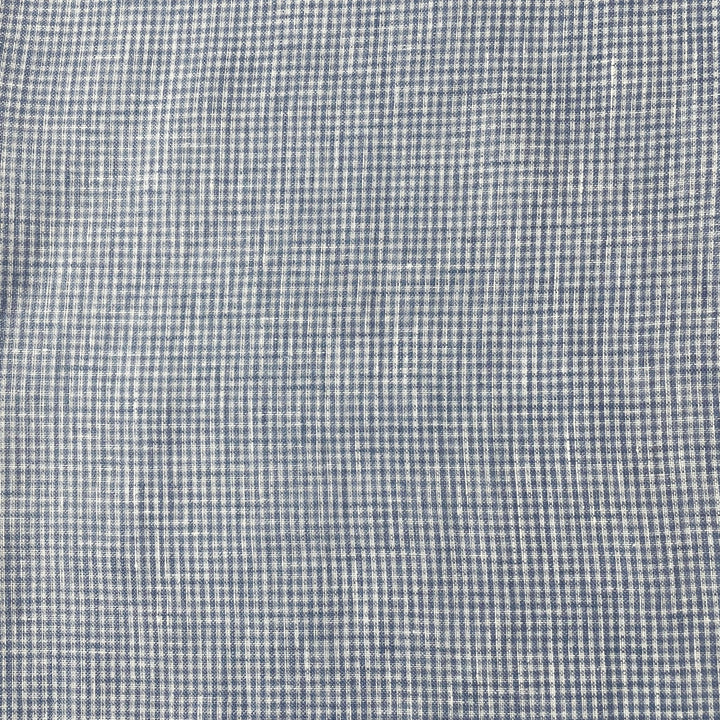 Linen Mini Gingham Check 6793 6794 - The Linen Lab - 6794 BLUE