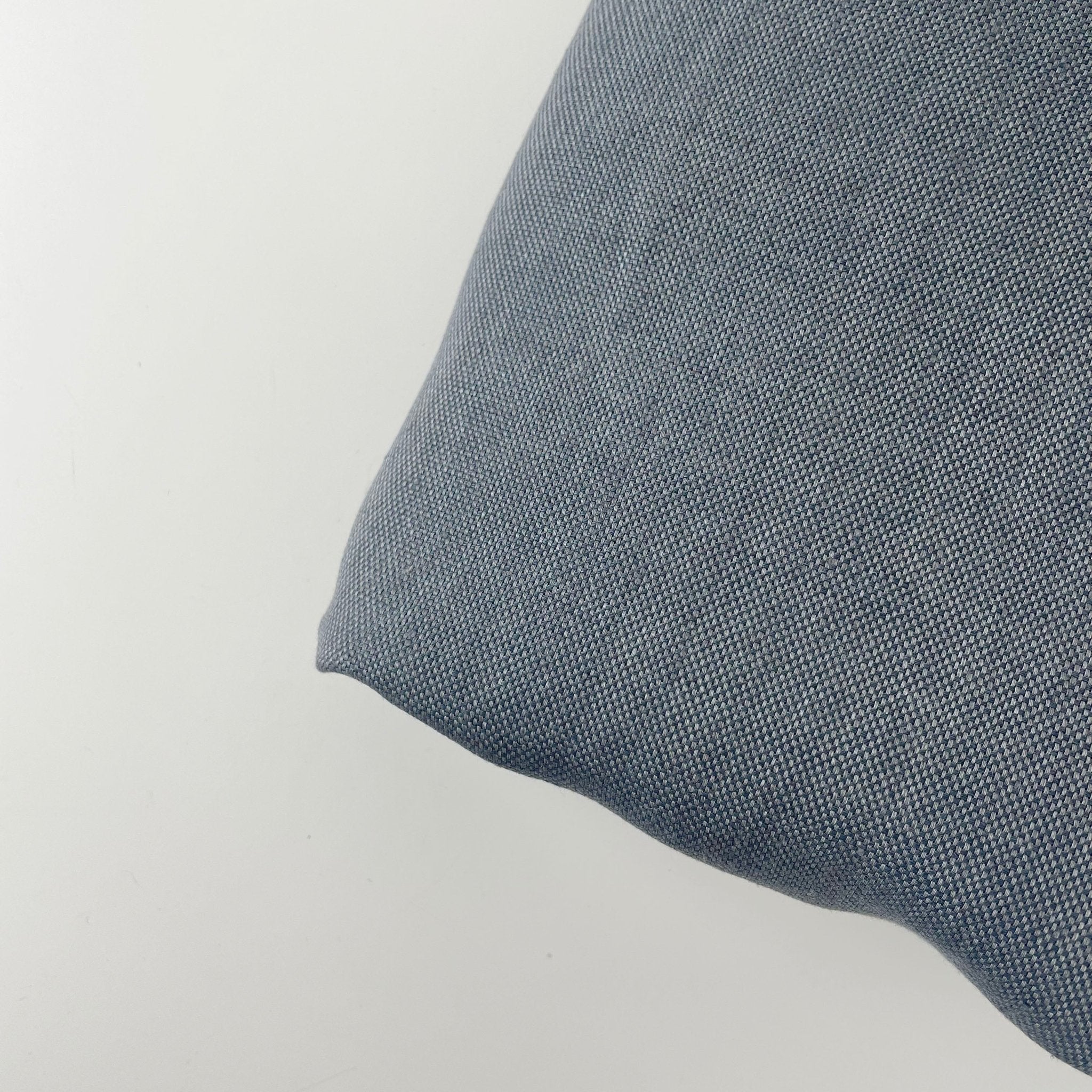 Linen Natural Grey Dot Fabric 7288 7438 - The Linen Lab - Grey