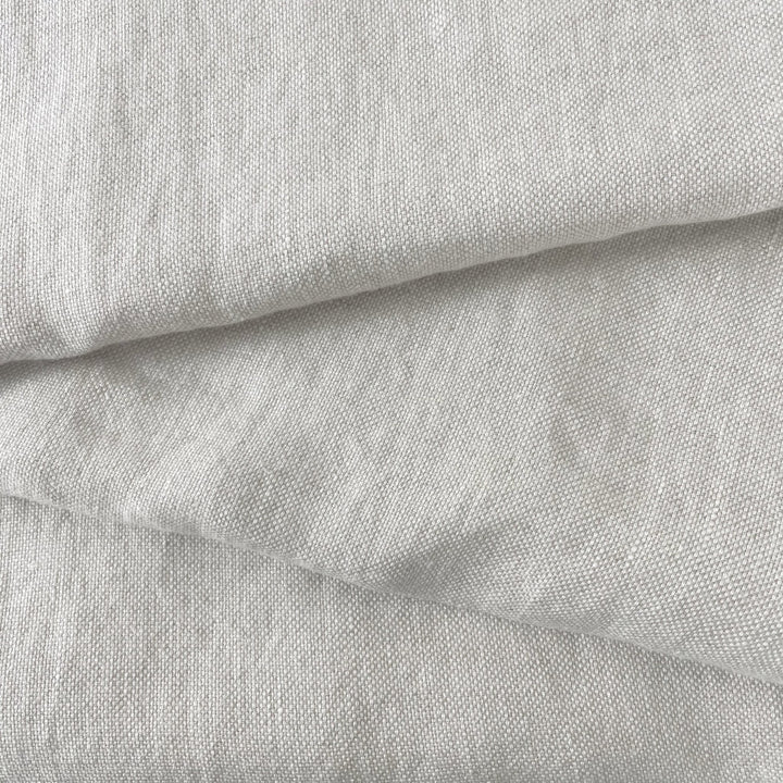 Linen Natural Grey Dot Fabric 7288 7438 - The Linen Lab - Natural