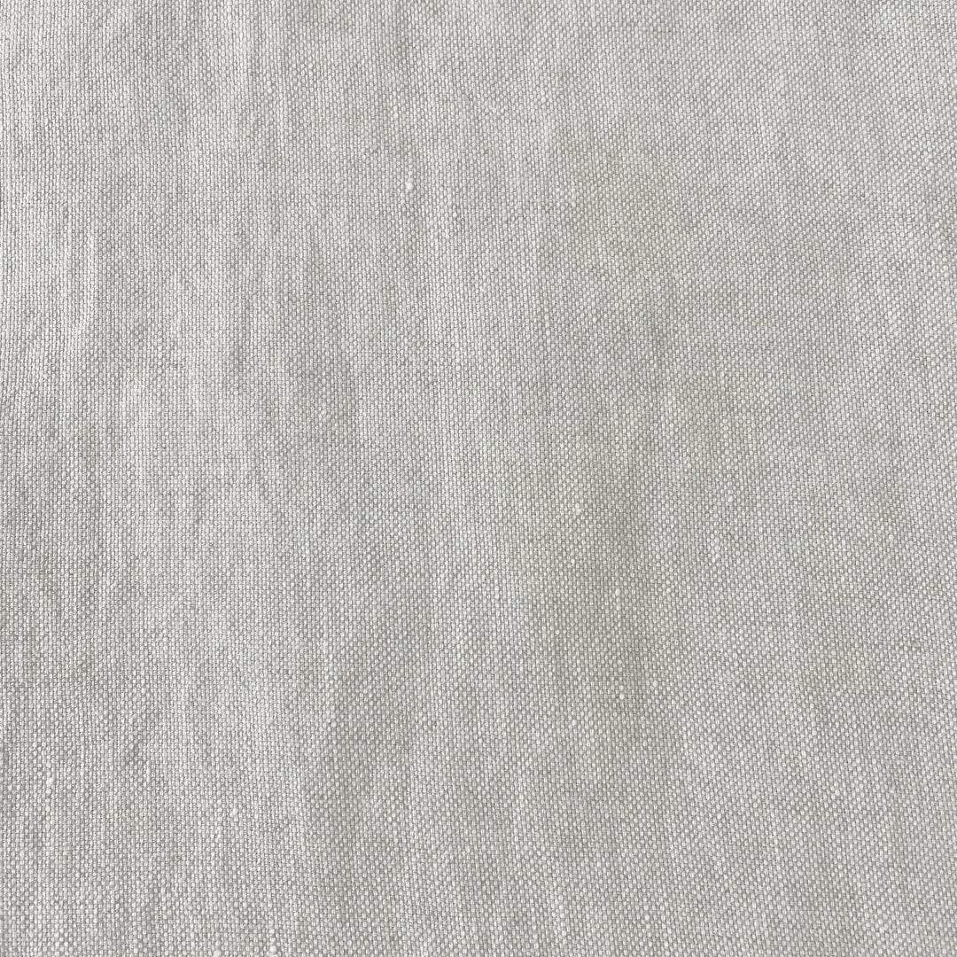 Linen Natural Grey Dot Fabric 7288 7438 - The Linen Lab - Natural