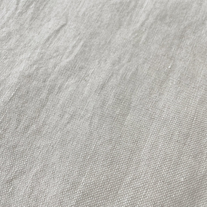 Linen Natural Grey Dot Fabric 7288 7438 - The Linen Lab - Natural