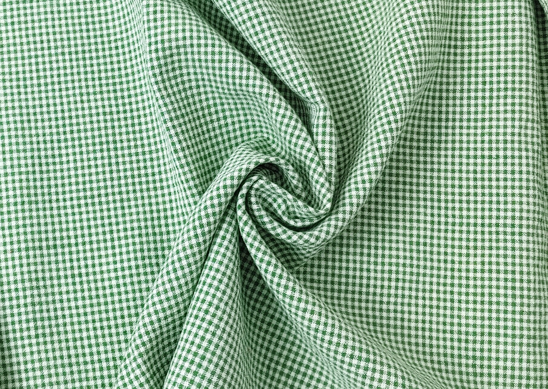 Linen Nylon Cotton Small Check Fabric with Subtle Seersucker Effect - A Blend of Comfort and Style 7635 7636 - The Linen Lab - Red