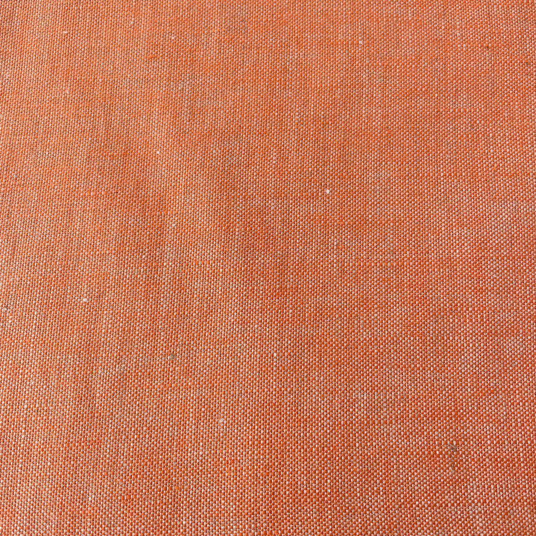 Linen Orange Dot Fabric 3509 - The Linen Lab - Orange