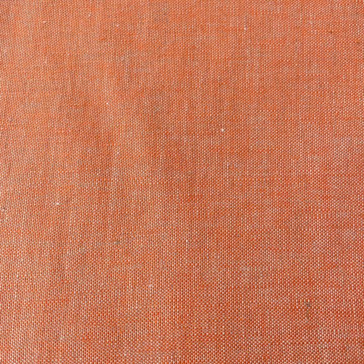 Linen Orange Dot Fabric 3509 - The Linen Lab - Orange
