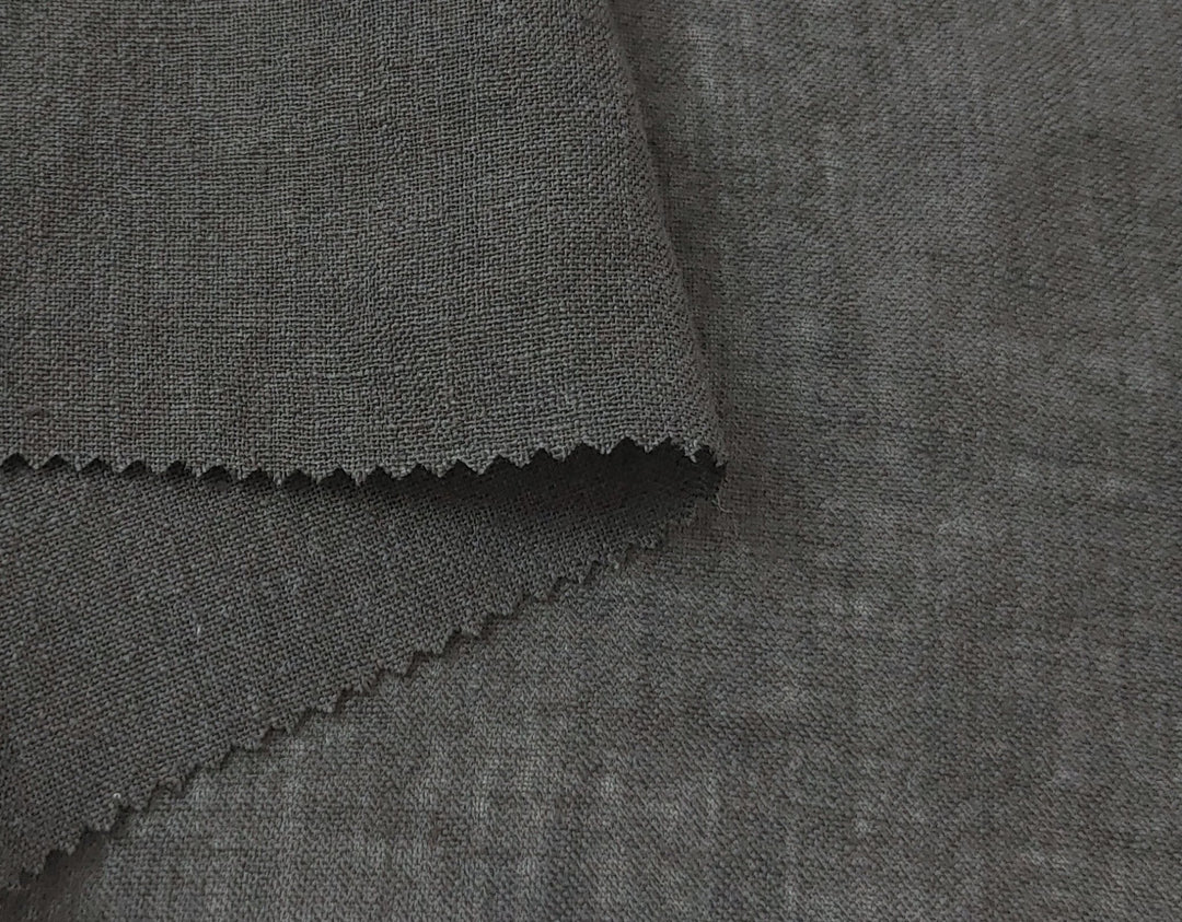 Linen Polyester Blend Fabric with Delicate Stripe Harmony 7749 7750 - The Linen Lab - Black