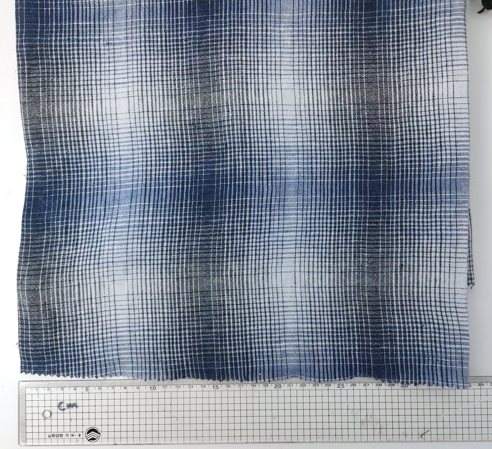 Linen Polyester Gradation Plaid Fabric 7241 7764 7765 7767 7768 7769 - The Linen Lab - Green(light)
