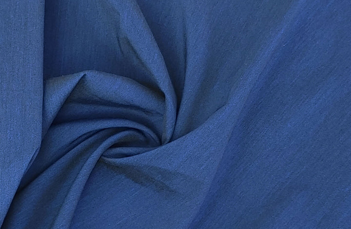Linen Polyester Stretch Chambray Fabric 7809 7810 7808 - The Linen Lab - Navy
