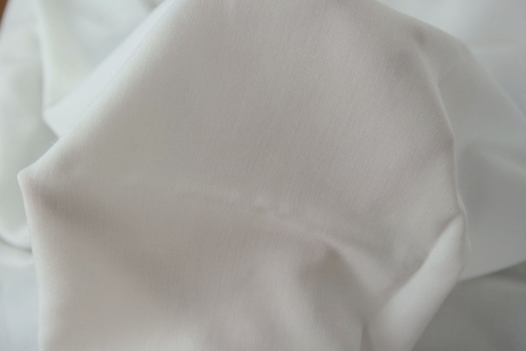 Linen Rayon 40s Thin Fabric 915 967 - The Linen Lab - white